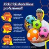 Kickerball Swerve and Curve Size 4 Soccer Ball, Soccer Training Ball with Special Panels to Play Like A Pro, Outdoor and Indoor Soccer Ball, Fun Soccer Ball for Kids and Adults