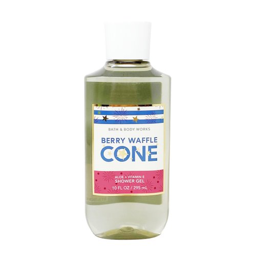Bath & Body Works Berry Waffle Cone - 3 Pack Of Shower Gel With a Cabin Spice Soap.