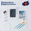 DIY Painting Class Kit for Adults: Learn to Paint This Palm Paradise with Video Tutorials – How to Paint with Acrylics – Painting & Art Supplies – 9 Piece Acrylic Paint Set