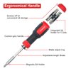 SHARDEN Multi Screwdriver 13-in-1 Screw Driver Adjustable Screwdriver Set Multitool All in One with Torx Security, Flat Head, Phillips, Hex, Square and 1/4 Nut Driver
