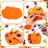 JULBEAR 276 Pcs Halloween Foam Stickers Glitter Crafts Stickers DIY Kits Adhesive Foam Art Stickers for Kids Halloween Decoration Party Supplies