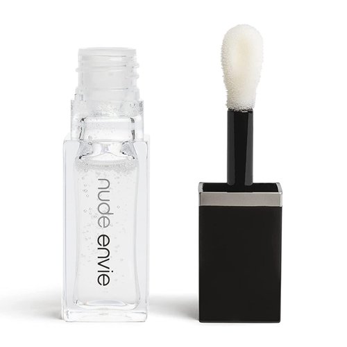 nude envie Lip Gloss - Certified Vegan Lipgloss Cruelty-Free and Paraben Free - Enriched with Vitamin E and Jojoba Oil (Illuminate)