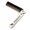 Fidelity Neodymium Flip Comb for Men, Fine Tooth Hair Comb Straightener for Everyday Grooming Styling Hair, Beard or Mustache, Ergonomic bottle opening function, Pocket sized for Easy Carry