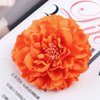 TOKIMMASH Boho Peony Flower Hair Clip for Fashion, Party & Wedding, Orange-red, Women's Hair Accessory, 11 cm (width) x 2 cm (height)