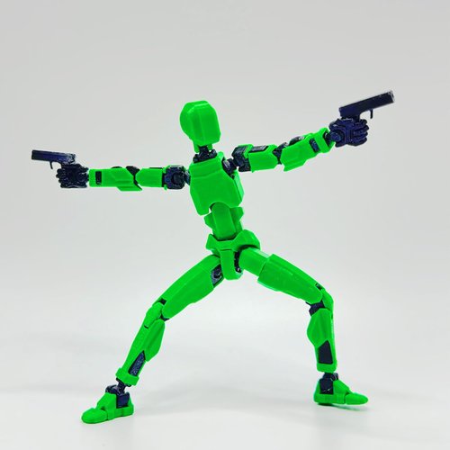 oyeftp Titan 13 Action Figure, Action Figures, Titan 13 Action Figure 3D Printed Robot Multi-Jointed Movable, Desktop Decorations for Game Lovers（Green）