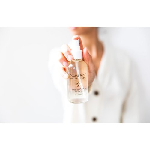 Little Seed Farm Balancing Facial Mist & Toner – Witch Hazel Toner & Pore Minimizer, Net Wt. 4 fl oz | 118ml