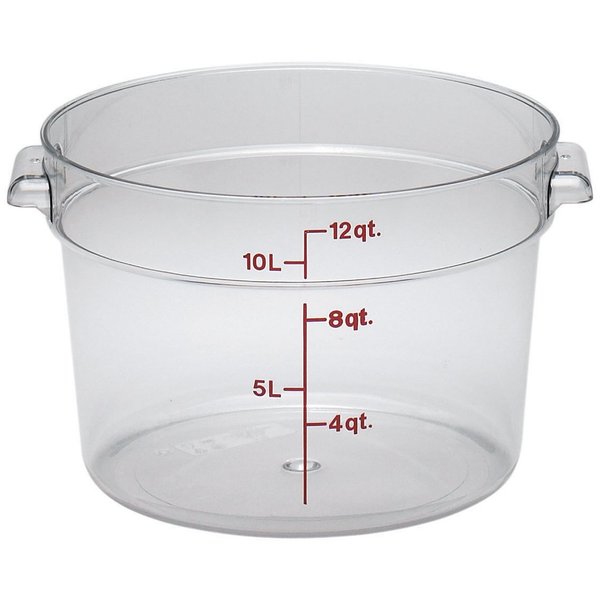 Cambro Camwear Polycarbonate Square Food Storage container, 12 Quart