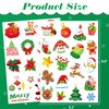 76Pcs Christmas Decorations Temporary Tattoos for Kids Merry Christmas Party Favors Stocking Stuffer Christmas Eve Gift Xmas Tree Lights Santa