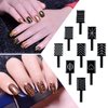 DANNEASY 16pcs Cat Eye Magnet for Nails Acrylic Magnetic Gel Nail Polish Stronger Nail Magnets Wand Double-Head Magnet Board Nail Polish Magnet Pen Nail Design Tools Nail Art Accessories