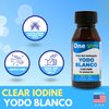 Arymar YODO Blanco Decolorized Iodine, Gentle Antiseptic for Minor Cuts, Scrapes, and Burns Colorless Formula 1oz