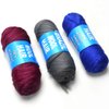 BLUPLE Brazilian Wool Hair 1 Roll Wine Red 99J Acrylic Yarn for African Hair Braiding Sengalese Twisting Jumbo Braids/Crochet Faux Locs/Wraps/Dreadlocks (1Roll, Wine Red)