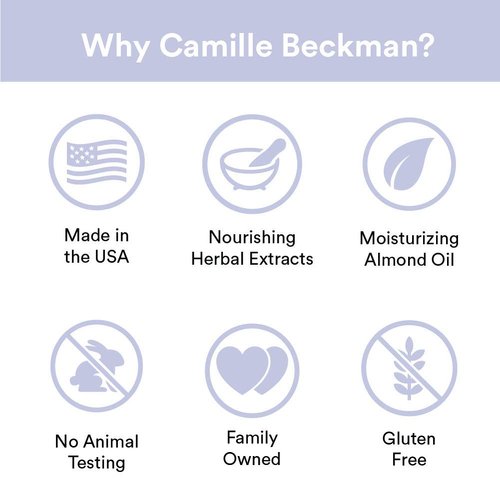 Camille Beckman Classic Collection Travel Trios, English Lavender, Glycerine Hand Therapy 1.35 oz, Silky Body Cream 2 oz, Hand & Shower Cleansing Gel 2 oz