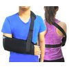 TODDOBRA Arm Sling Shoulder immobilizer for Shoulder Injury with Back Belt Men & Women Shoulder Immobilizer Left and Right Arm Lightweight Rotator Cuff Arm Support for Elbow Wrist Injury -(Size L)