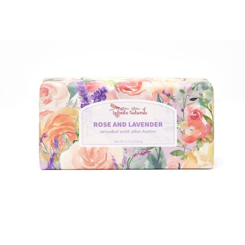 Infinite Naturals Rose & Lavender Bar Soap 5.3 oz