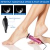 HOVGN Electric Foot Callus Remover, Powerful Electric Callus Remover for Feet, Pain-Free Adjustable Speed Electric Foot File with 60pcs Sanding Discs for Dead Dry Crack Calluses (Pink)