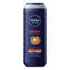NIVEA MEN Sport Body Wash with Revitalizing Minerals, 3 Pack of 16.9 Fl Oz Bottles