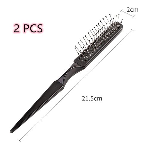 2 Pcs Wig Brush Hair Brush Wig Comb Stainless Steel Wide Teeth Comb for Hair Extensions Hairpieces Toupees & Weaves Brushing Styling & Detangling Natural & Synthetic Hair