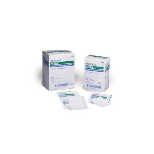 Kendall KEN1961 Telfa Non-Adherent Sterile Gauze Pads, 2" x 3", White (Pack of 100)