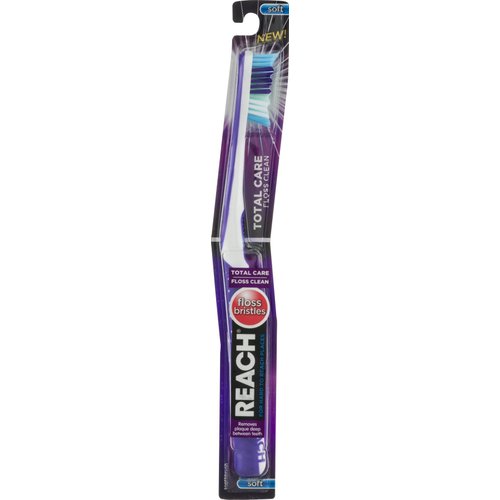 Reach Total Care Floss Clean Soft Adult Toothbrush
