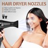 Ipetboom Hair Dryer Nozzle Blow - 2PCS Dryer Comb Attachment Hair Styling Tool Hair Dryer Parts - Hairdryer Detangle Brush Hairdressing Salon Styling Tool