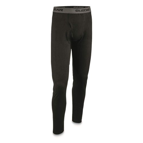 Guide Gear Lightweight Base Layer for Men, Compression Pants for Men, Men’s Leggings, Thermal Underwear Black