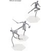 XyviLokit 4PCS Transparent Action Figure Stand, Compatible with HG RG SD SHF Gundam 1/144, Action Figure Display Stand Holder Base,Stop Motion Stand with Screwdriver.