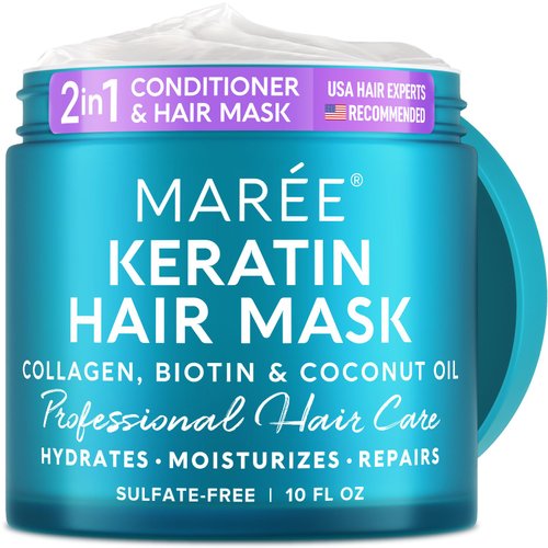 MAREE Hair Mask for Damaged Hair - Keratin Hair Treatment Conditioner - Extremely Deep Conditioni...