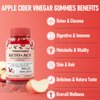 Apple Cider Vinegar Gummies, Max Strength 2000mg ACV Gummy with Probiotics, B12 and Keto Support, For Digestion, Metabolism, Detox, Gut & Immune Health, Gelatin-Free, Non-GMO, 180 keto acv gummies