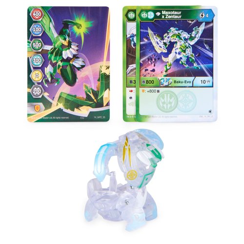 Bakugan Legends 2023 Diamond Maxotaur x Zentaur 2-inch Core Collectible Figure and Trading Cards