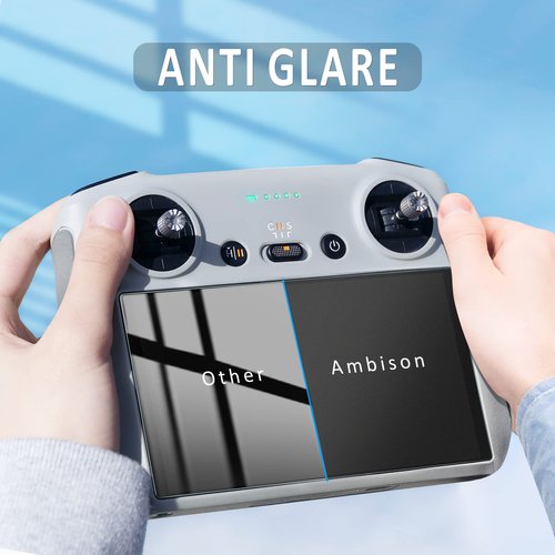 Ambison [2 Pack] DJI Mini 4 Pro Matte Glass Screen Protector, Anti-Glare/Smooth as Silk/HD Clear Compatible with DJI Mini 4/3 Pro/Mavic 3 Pro/Air 3/Air 2S RC/RC 2 Remote Controller Accessories