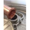 COLIBROX 2" Copper Tri Clamp Ferrule Beer Keg Still Adapter Fits 2" Copper Pipe no clamp