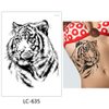 Glaryyears Tiger Lion Temporary Tattoo for Men Women Adults, 8-Pack Forest Animal Design Fake Tattoos Sticker, Water Transfer Long-lasting Realistic Tattoos for Body Arm Leg Chest Back