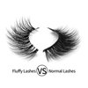 Eyelashes Natural Look False Lashes - Bepholan Fake Eyelashes 5D Super Fluffy False Eyelashes Clear Band Wispy Lashes 3-Pack Faux Mink Lashes,XMZ90-3