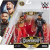 Mattel WWE Main Event Championship Showdown 2-Pack Action Figures & Accessory, Series Roman Reigns vs Jey USO Collectible Set​
