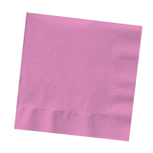 Creative Converting Bright Beverage Paper Napkins, 50 Count, Candy Pink