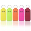 5PCS Chapstick Holder Key Chain Cute Lip Balm Holder Keychain Clip on Chapstick Lipstick and Lip Gloss Keychain Sleeve Holder, Stocking Stuffers for Women(Burgundy Red/Purple/Orange/Yellow/Green)