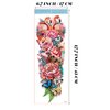 Kotbs 6 Sheets Full Arm Temporary Tattoos, Realistic Waterproof Floral Designs, Snake, Peony, Butterfly - Fake Tattoos Sleeve for Halloween, Cosplay, Party Decorations