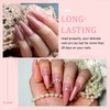 SAVILAND 10ML Builder Nail Gel in A Bottle: 6 Colors 5-in-1 Sheer Pink Gel Builder Set Nail Strengthener Extension Gel Kit Hard Gel for Nails Thickening & Repair, as Gift for Women