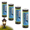 (4-Pack) HyperPS 3.2V LiFePo4 14430 (14 x 43mm) 400mAh Rechargeable Battery for Solar Panel Light, Tooth Brush, Shaver, Flashlight