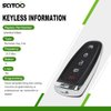 M3N5WY8609 Keyless Entry Remote Key Fob for Ford C-Max Energi Escape Focus SE and Titanium Focus Maverick 2013-2017 1 PCS 5 Buttons-SCITOO