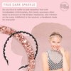 invisibobble HairHalo The Adjustable Headband - True Dark Sparkle - Hairbands Made for Everyone -Worn All Day with No Pain or Uncomfortable Pressure