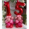 40 Inch Red 25 Number Balloons Giant Jumbo Huge 25 or 52 Foil Mylar Helium Number Digital Balloons Red Birthday Mylar Digital Balloons 25 Birthday Party 25th Anniversary Events Party Decorations