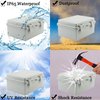 Sunnyglade ABS Plastic Dustproof Waterproof IP65 Junction Box Universal Durable Electrical Project Enclosure with Lock (6.7"x8.7"x4.3")
