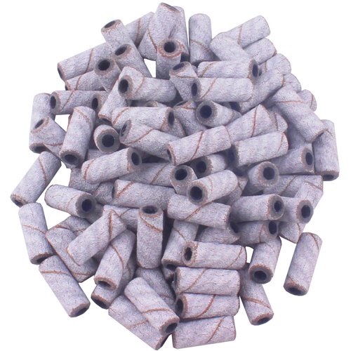 MZCMSL 100pcs 3mm Small Nail Sanding Bands Fit for Nail Drill Bit, Manicure Nail Salon Use(240 Grit)