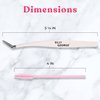 Silly George Pop-On Lashes Placement Tool + Spoolie - Precision DIY Cluster Lash Extension Tweezers & Eyelash Fluffing Tool, 2-Piece Set