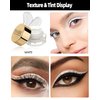 White Eyeliner Gel Pot, Long Lasting Waterproof Eyeliner Cream Gel, High-Intensity Pigments Smudge-Proof Eye Liner Eyebrow Pomade, Makeup Gift for Women Girl delineador de ojos contra el agua