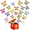 Chenkaiyang 20pcs Magic Flying Butterfly, Wind Up Butterfly Toy Bright Colors Elastic Band Flying Butterflies Toy Surprise Gift for Wedding Birthday Party