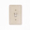Questech Decor Single Toggle Light Switch Cover, 1-Gang Electrical Wall Plate, Single Switch Standard Size Receptacle Cover, Decorative Tumbled Texture, Sand