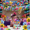 Blox Fruits Party Supplies,Blox Fruits Game Party Decorations Includes Banner, Cake Toppers, Balloon for Blox Game Party Decorations