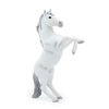 MODEBESO® Realistic Animal Figures Playset,Horse Figurines,Hand Painting Horse Figures,Educational Toy,Cake Toppers Christmas Birthday Gift for Kids Todllers (White Mustang Standing Posture)